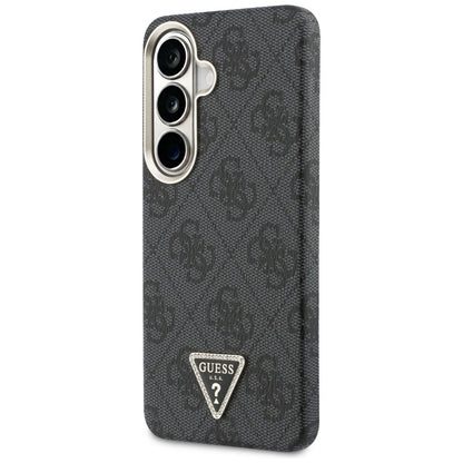 Étui MagSafe pour Samsung Galaxy S26 S942, Guess, logo Triangle 4G, Noir
