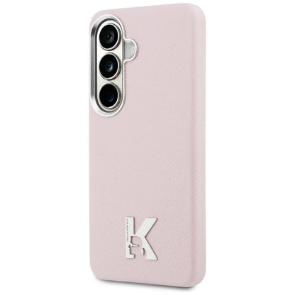 Étui MagSafe pour Samsung Galaxy S26 S942, Karl Lagerfeld, Logo Karl Head, Rose