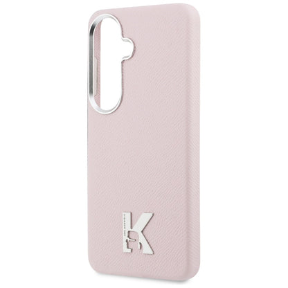 Étui MagSafe pour Samsung Galaxy S26 S942, Karl Lagerfeld, Logo Karl Head, Rose