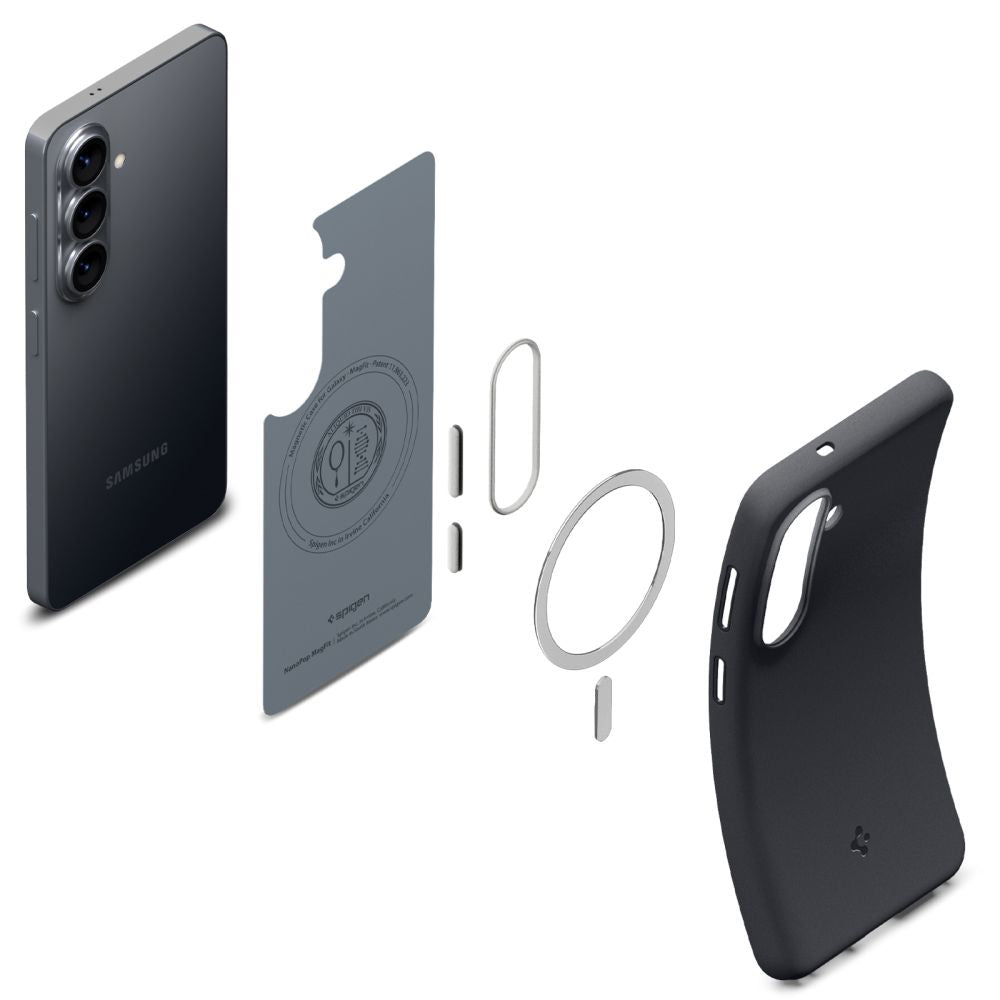 Coque MagSafe pour Samsung Galaxy S26 S942, Spigen, Caseology Nano Pop, Noire ACS11066