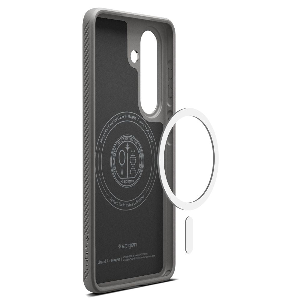 Étui MagSafe pour Samsung Galaxy S26 S942, Spigen, Liquid Air, Gris ACS10731