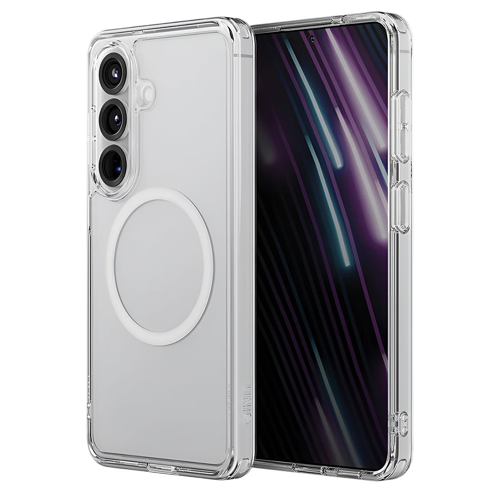 Coque MagSafe pour Samsung Galaxy S26 S942, UNIQ, LifePro Xtreme MagClick, Transparente
