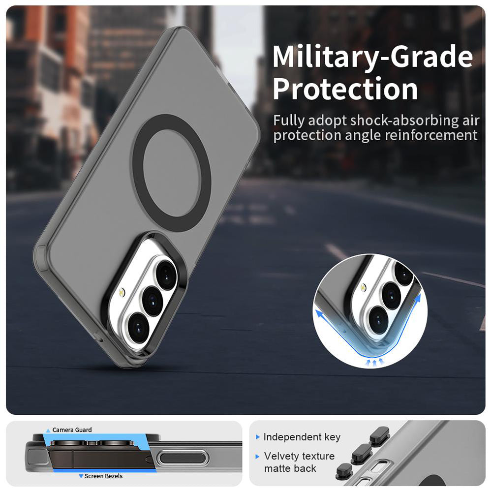 Housse MagSafe pour Samsung Galaxy S26, Techsuit, CandyCase, Noire