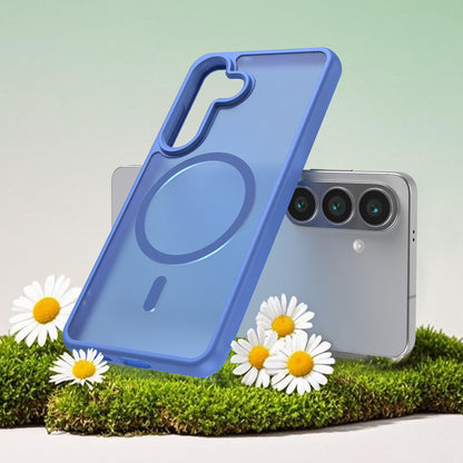 Coque MagSafe pour Samsung Galaxy S26 S942, Techsuit, HaloFrost II, Bleue