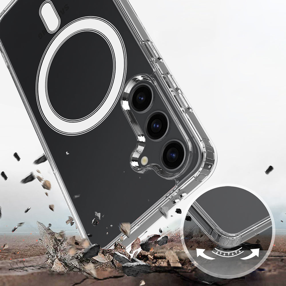 Coque MagSafe pour Samsung Galaxy S26, Techsuit, Pro, Transparente