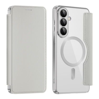 MagSafe Case for Samsung Galaxy S26, Techsuit, SmartMag Book, Gray