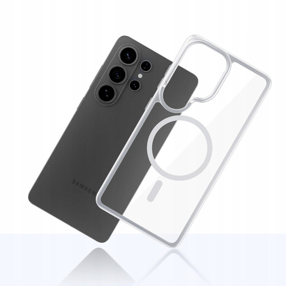 Coque MagSafe pour Samsung Galaxy S26 Ultra S948, 3MK, Armor MagCase, Transparente