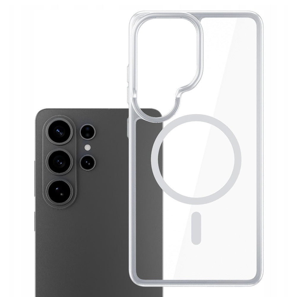 Coque MagSafe pour Samsung Galaxy S26 Ultra S948, 3MK, Armor MagCase, Transparente