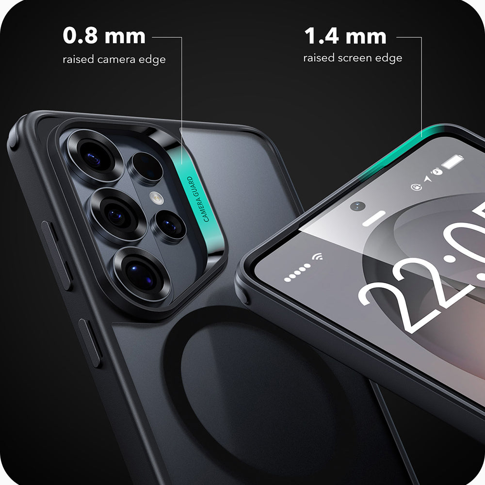 Coque MagSafe pour Samsung Galaxy S26 Ultra S948, ESR, Classic Hybrid, Noire Satinée