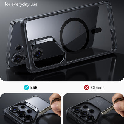 Coque MagSafe pour Samsung Galaxy S26 Ultra, ESR, Classic Hybrid, Noire Transparente