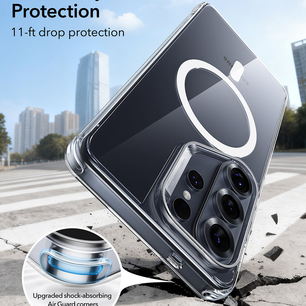 Coque MagSafe pour Samsung Galaxy S26 Ultra S948, ESR, Classic Hybrid, Transparente