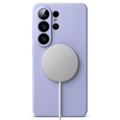Coque MagSafe pour Samsung Galaxy S26 Ultra S948, Ringke, Silicone, Mauve