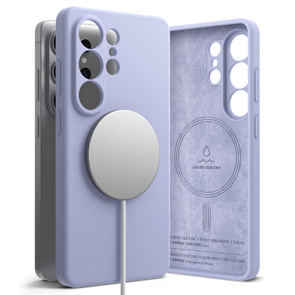 Coque MagSafe pour Samsung Galaxy S26 Ultra S948, Ringke, Silicone, Mauve