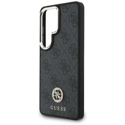 Étui MagSafe pour Samsung Galaxy S26 Ultra S948, GUESS, 4G Big Rhinestone Triangle Strap, Noir