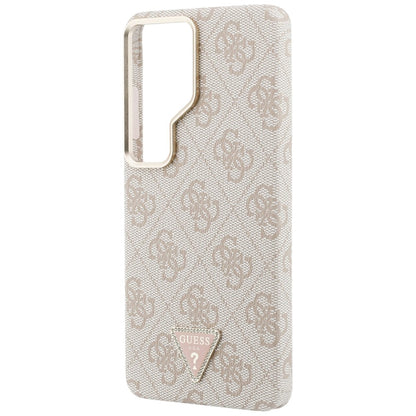 Étui MagSafe pour Samsung Galaxy S26 Ultra S948, Guess, logo Triangle 4G, Rose