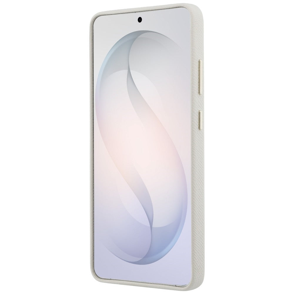 Étui MagSafe pour Samsung Galaxy S26 Ultra S948, Guess, logo rond en strass, beige