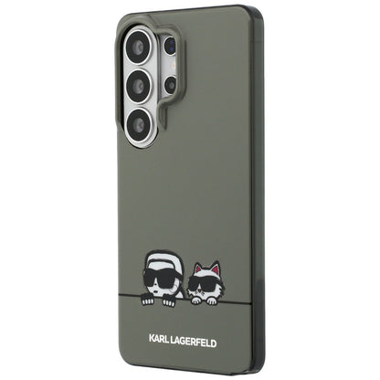 MagSafe Case for Samsung Galaxy S26 Ultra S948, Karl Lagerfeld, IML Karl & Choupette Peekaboo Logo, Black