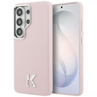 Étui MagSafe pour Samsung Galaxy S26 Ultra S948, Karl Lagerfeld, Logo Karl Head, Rose