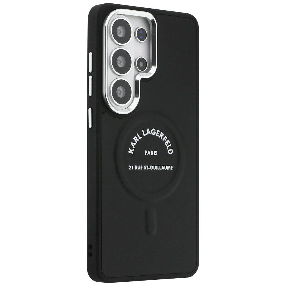 MagSafe Case for Samsung Galaxy S26 Ultra S948, Karl Lagerfeld, Karl RSG Logo, Black