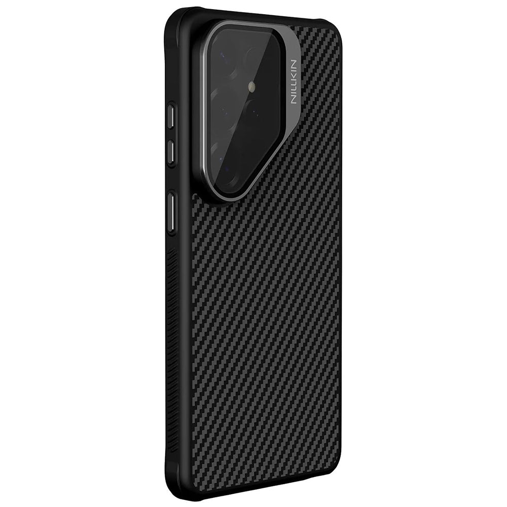 MagSafe Case for Samsung Galaxy S26 Ultra S948, Nillkin, CarboProp with Transparent Black Lens Cover, Black