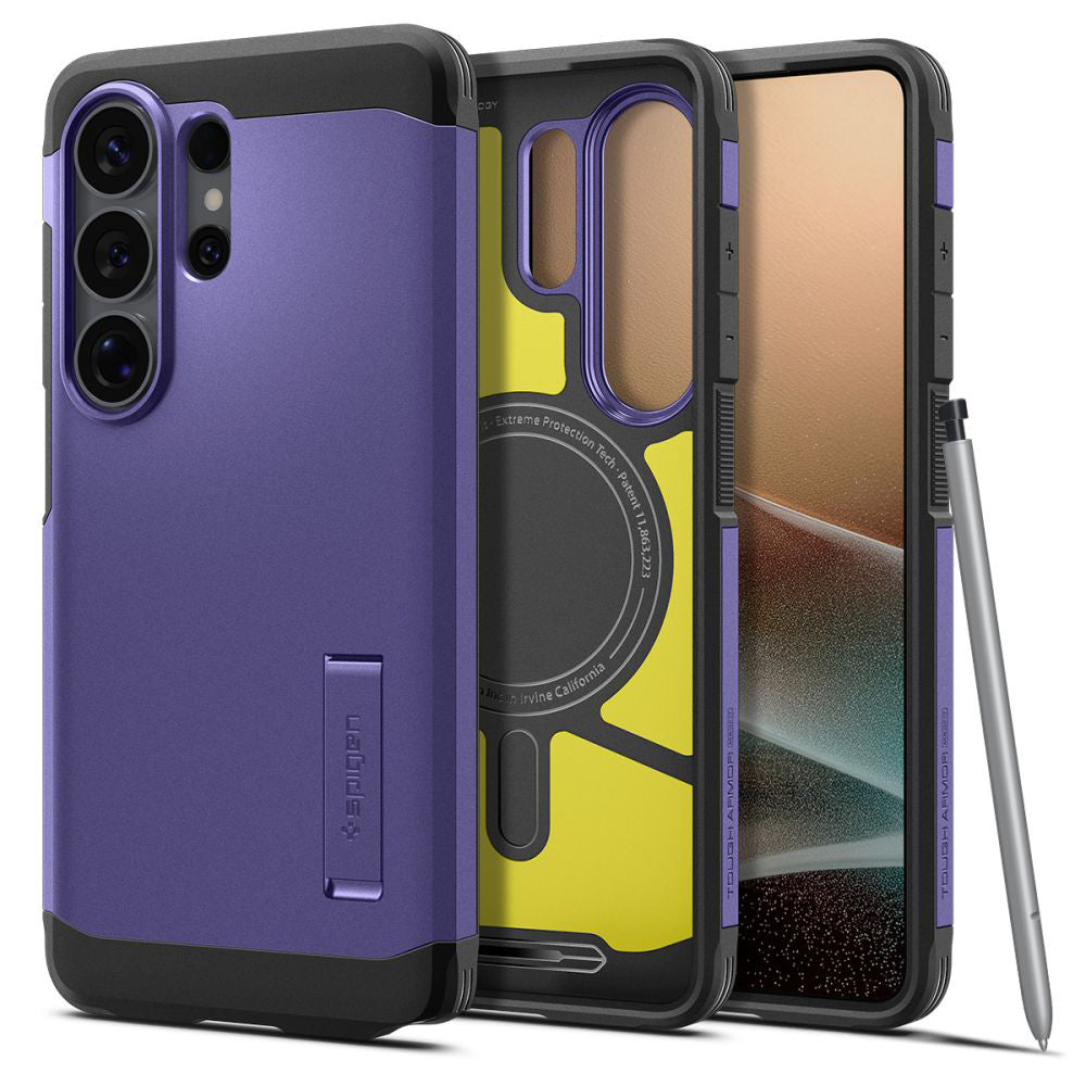 Coque MagSafe pour Samsung Galaxy S26 Ultra S948, Spigen, Tough Armor, Mauve ACS11209