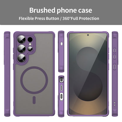 Coque MagSafe pour Samsung Galaxy S26 Ultra S948, Techsuit, HaloFrost II avec découpes individuelles pour l’appareil photo, violette