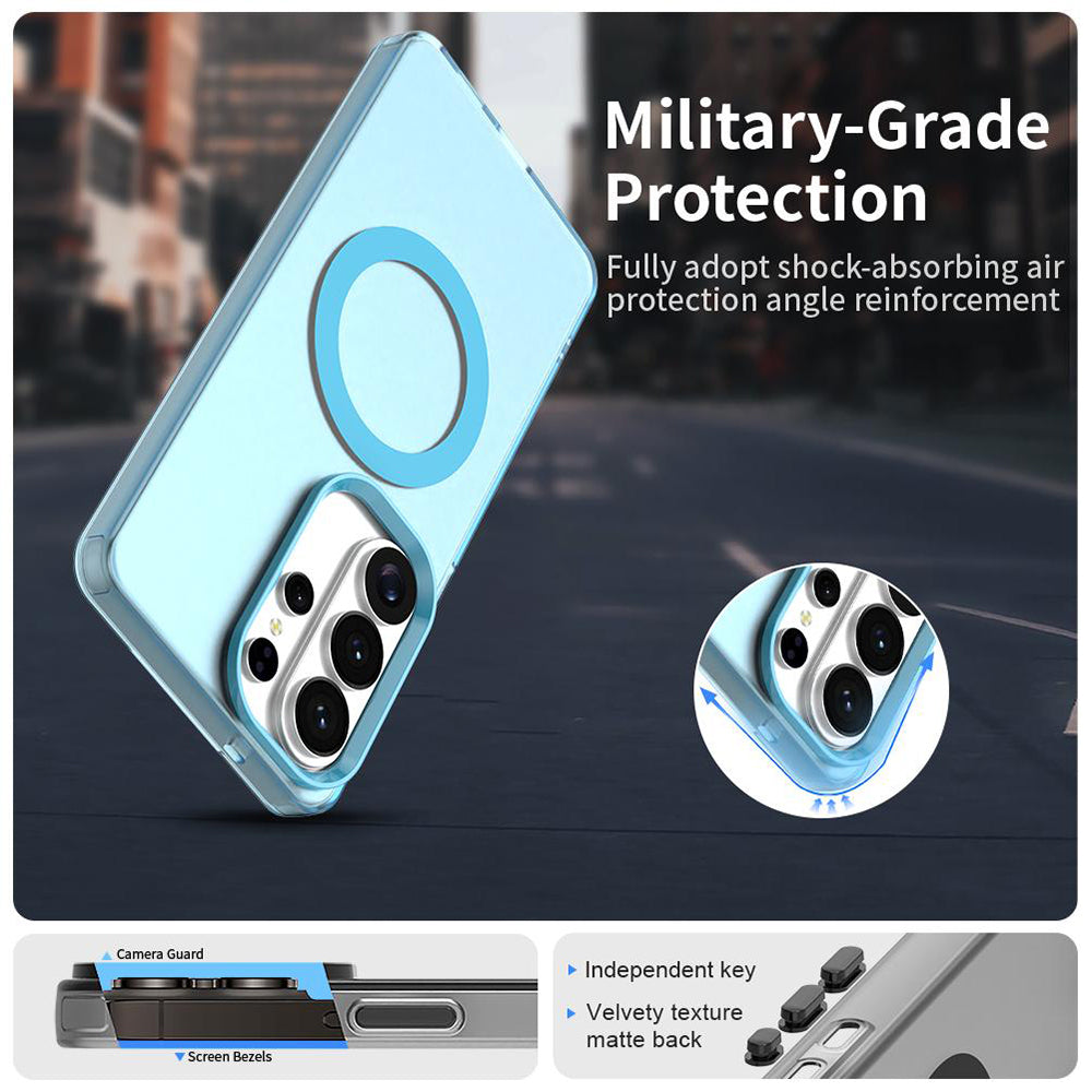 Étui MagSafe pour Samsung Galaxy S26 Ultra, Techsuit, CandyCase, Bleu