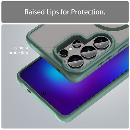 Coque MagSafe pour Samsung Galaxy S26 Ultra, Techsuit, HaloFrost II, Vert