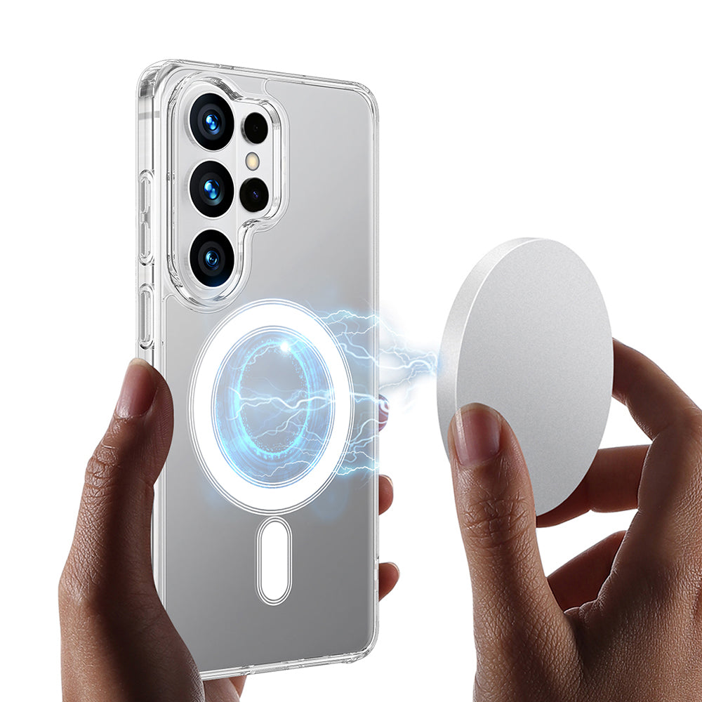 Coque MagSafe pour Samsung Galaxy S26 Ultra, Techsuit, Pro, Transparente