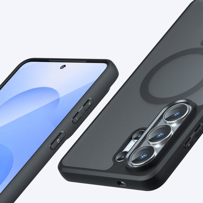 Étui MagSafe pour Samsung Galaxy S26 Ultra, Techsuit, PureFrost, Noir Satiné