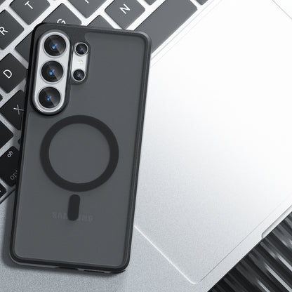 Étui MagSafe pour Samsung Galaxy S26 Ultra, Techsuit, PureFrost, Noir Satiné