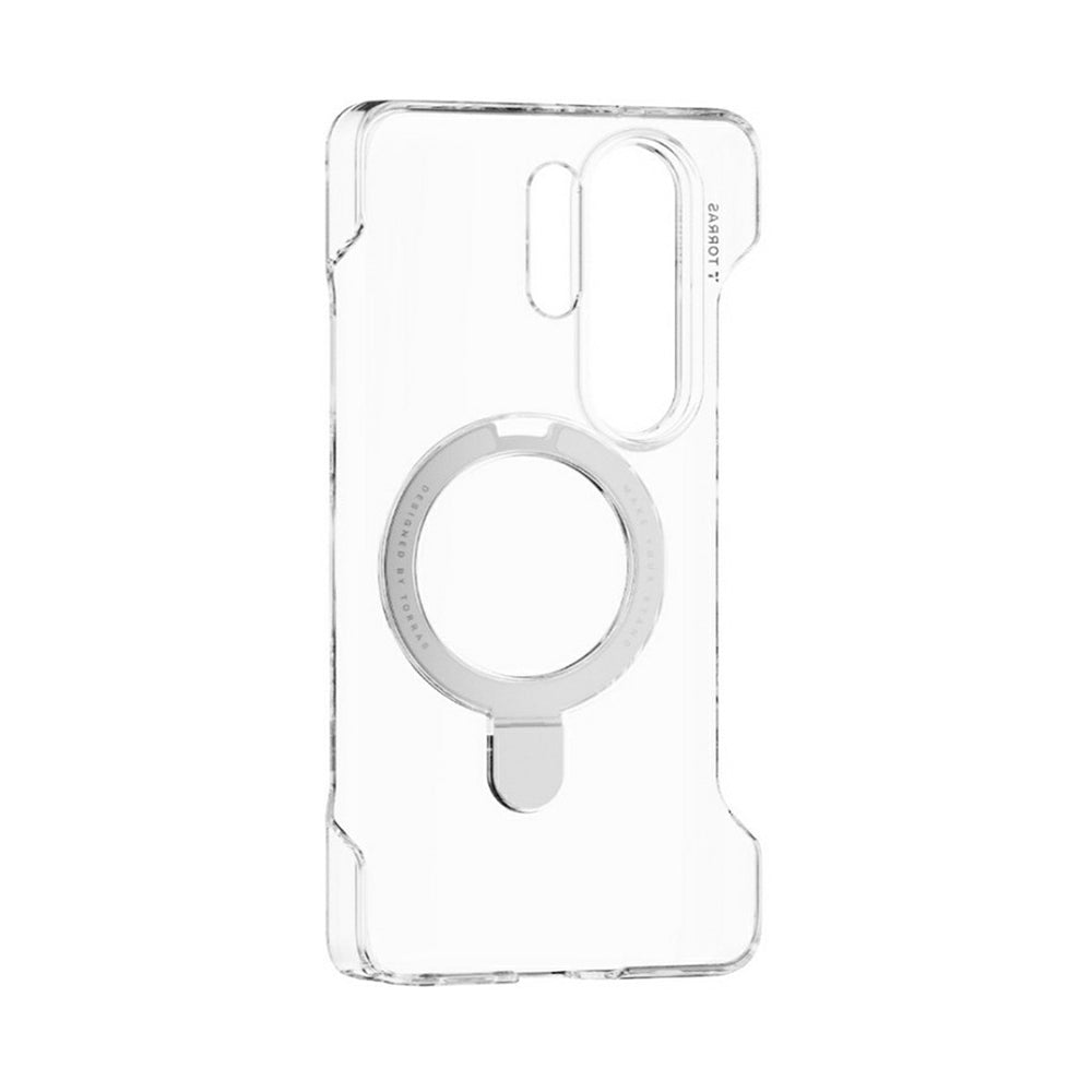 Coque MagSafe pour Samsung Galaxy S26 Ultra S948, Torras, Ostand Slim, Transparente