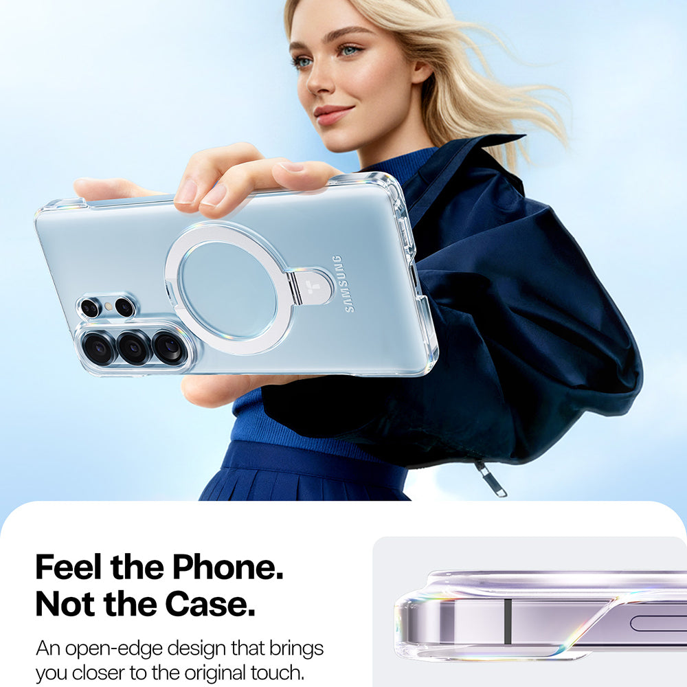 Coque MagSafe pour Samsung Galaxy S26 Ultra S948, Torras, Ostand Slim, Transparente