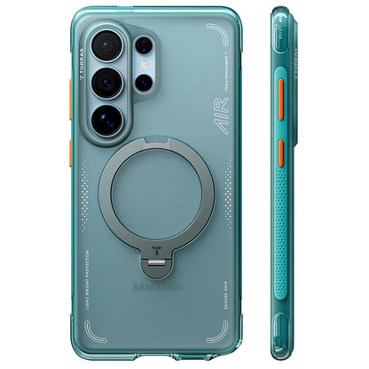 MagSafe Case for Samsung Galaxy S26 Ultra S948, Torras, Ostand Spin Air, Green