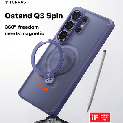 Coque MagSafe pour Samsung Galaxy S26 Ultra, Torras, Ostand Spin, Mov