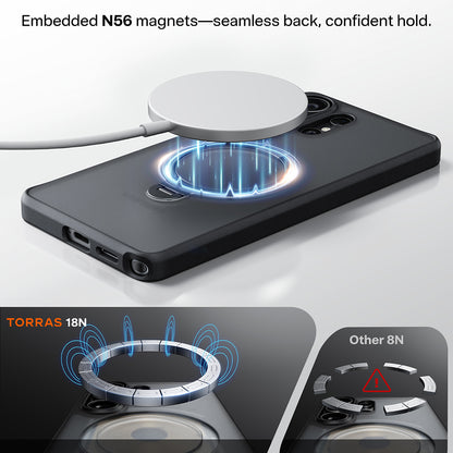 Coque MagSafe pour Samsung Galaxy S26 Ultra, Torras, Ostand Spin, Mov