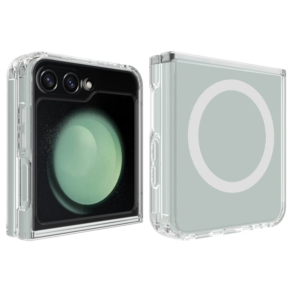 Coque MagSafe pour Samsung Galaxy Z Flip7 FE F761 / Z Flip6 F741, Techsuit, Pro, Transparente