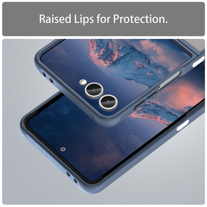Coque MagSafe pour Samsung Galaxy Z Flip7 F766, Techsuit, HaloFrost II, Bleu marine