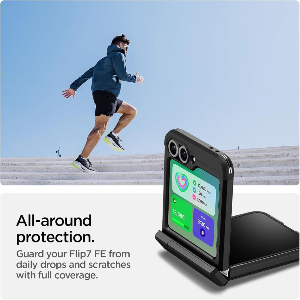 Étui MagSafe pour Samsung Galaxy Z Flip7 FE F761 / Z Flip6 F741, Spigen, Tough Armor Pro, Noir ACS09807