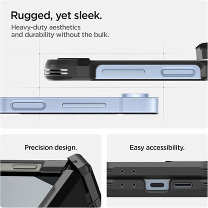 Étui MagSafe pour Samsung Galaxy Z Flip7 FE F761 / Z Flip6 F741, Spigen, Tough Armor Pro, Noir ACS09807