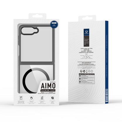 Coque MagSafe pour Samsung Galaxy Z Flip8 F776, DUX DUCIS, Aimo, Noire
