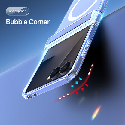 Coque MagSafe pour Samsung Galaxy Z Flip8 F776, DUX DUCIS, Clin, Transparente