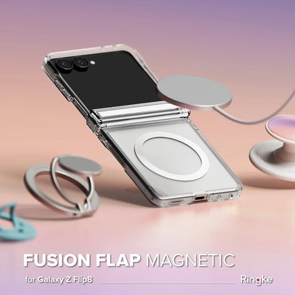 Coque MagSafe pour Samsung Galaxy Z Flip8 F776, Ringke, Fusion Flap, Transparente