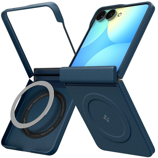 Coque MagSafe pour Samsung Galaxy Z Flip8 F776, Spigen, Air Skin, Bleu marine ACS11514