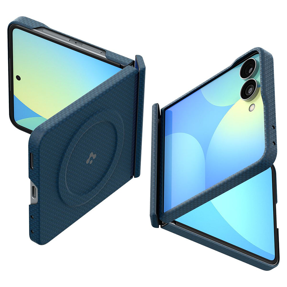 MagSafe Case for Samsung Galaxy Z Flip8 F776, Spigen, Air Skin, Navy ACS11514