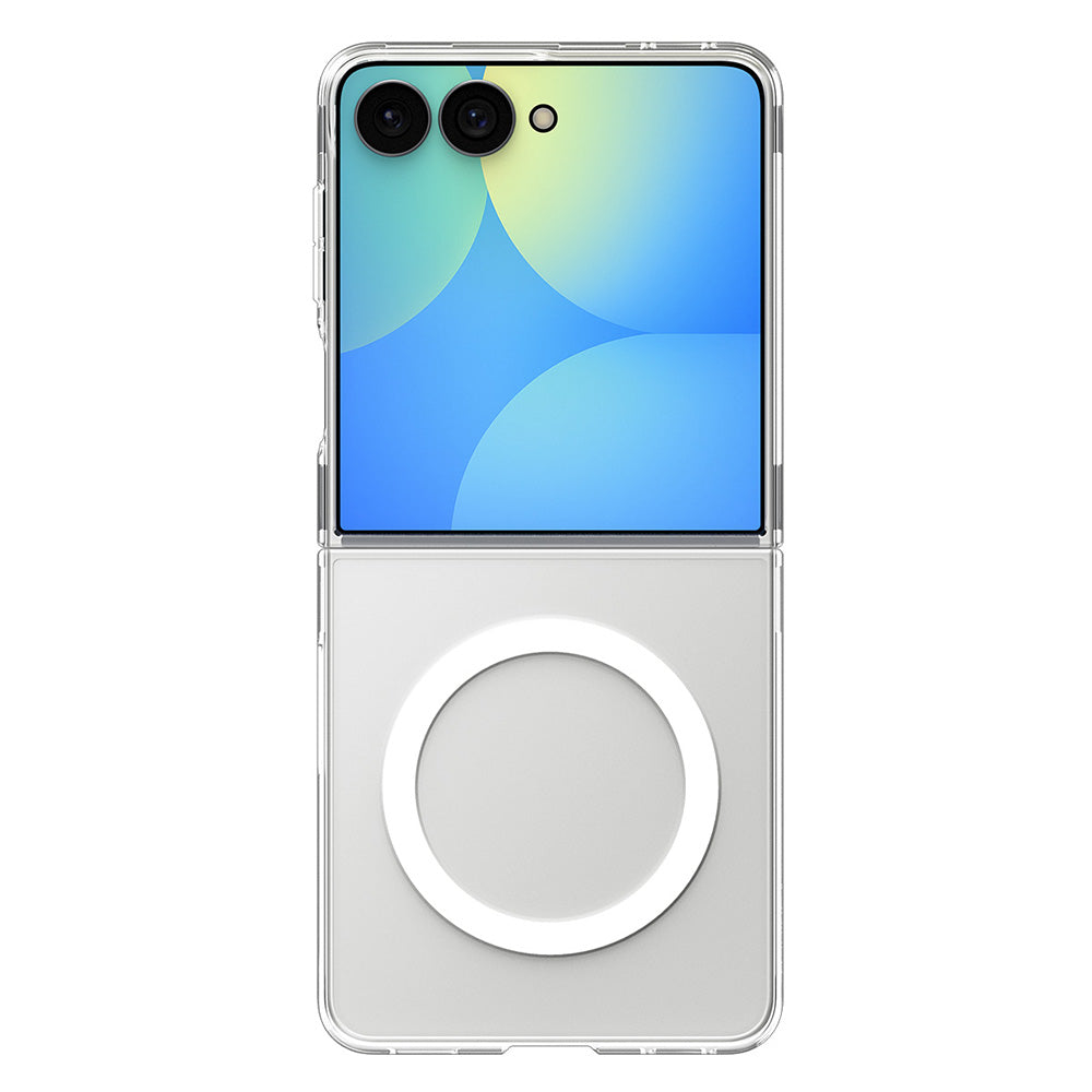 Coque MagSafe pour Samsung Galaxy Z Flip8 F776, Spigen, Air Skin, Transparente Blanche ACS11521