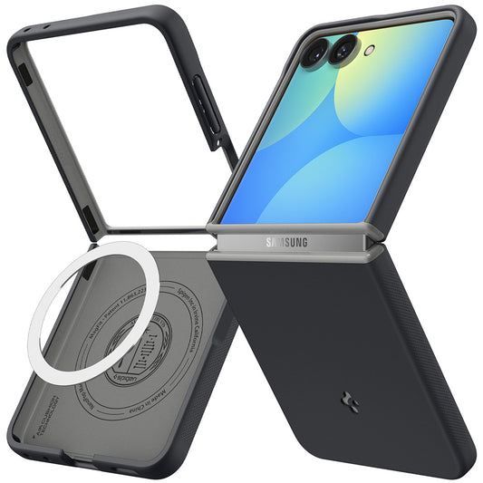 Coque MagSafe pour Samsung Galaxy Z Flip8 F776, Spigen, Caseology Nano Pop, Noire ACS11523