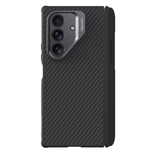 Coque MagSafe pour Samsung Galaxy Z Fold7 F966, Nillkin, CarboProp avec découpe pour caméra et support pour S-Pen, noire