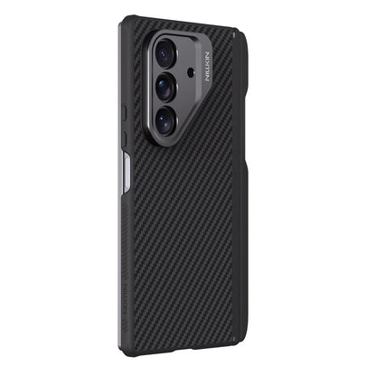 Coque MagSafe pour Samsung Galaxy Z Fold7 F966, Nillkin, CarboProp avec découpe pour caméra et support pour S-Pen, noire