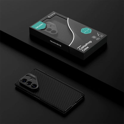 Coque MagSafe pour Samsung Galaxy Z Fold7 F966, Nillkin, CarboProp avec découpe pour caméra et support pour S-Pen, noire